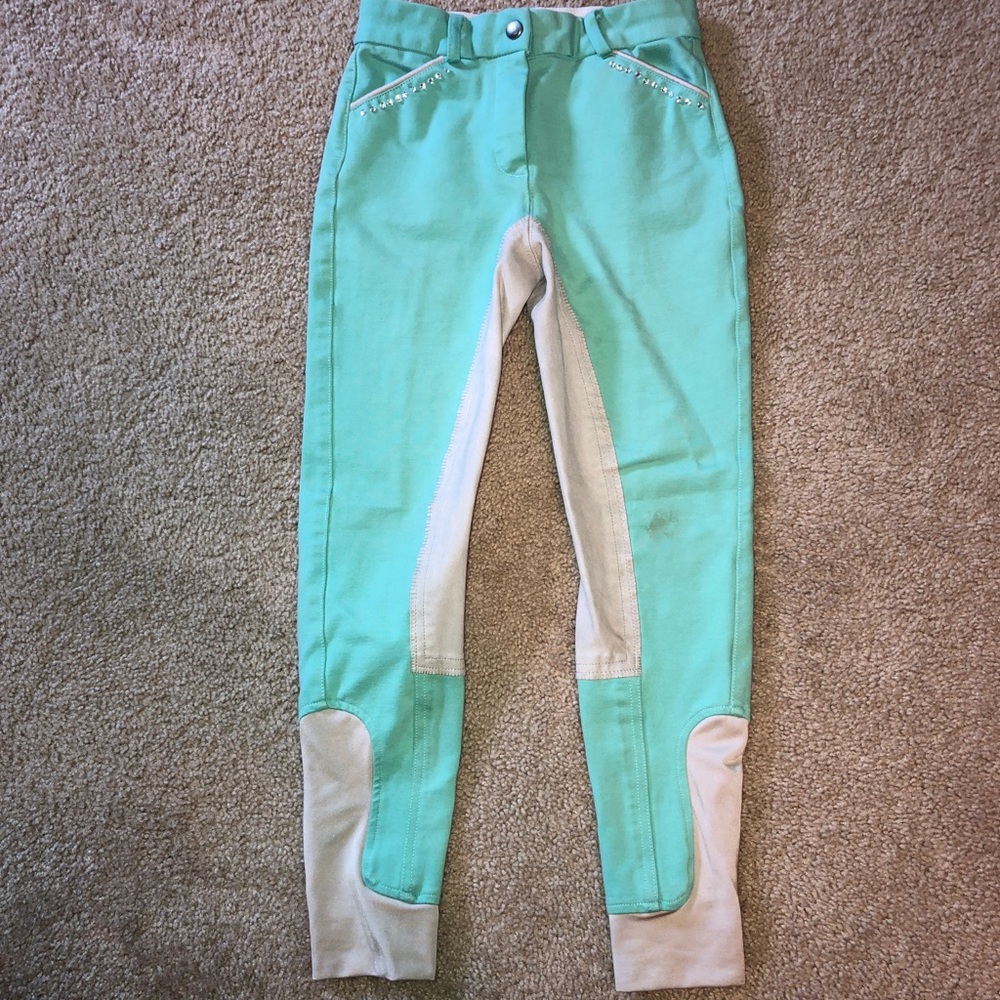 Girls Annie’s Equestrienne Full Seated Breeches Lg